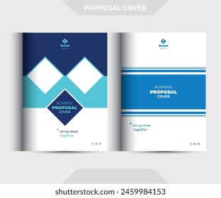 Concepto de Plantilla de diseño de portada de propuesta de negocio Corporativa 