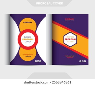 Corporate Business Proposal cover Design Template concepts