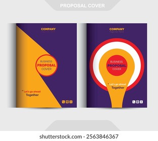 Corporate Business Proposal cover Design Template concepts