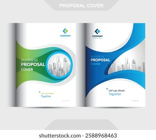 Corporate business Proposal cover Design Template concepts