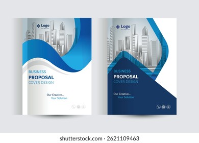 Modelo de Design de Capa de Proposta de Negócio Corporativo