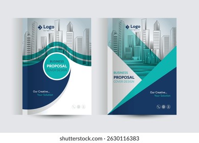 Modelo de Design de Capa de Proposta de Negócio Corporativo