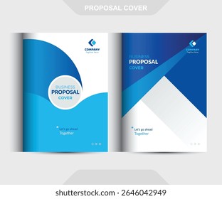 Conceitos de Modelo de Design de Capa de Proposta de Negócio Corporativo