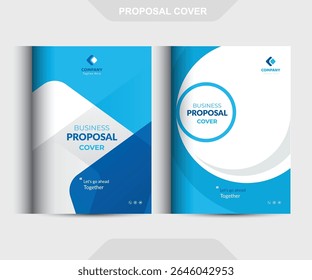 Conceitos de Modelo de Design de Capa de Proposta de Negócio Corporativo