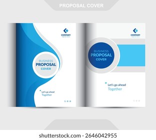 Conceitos de Modelo de Design de Capa de Proposta de Negócio Corporativo