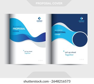 Conceitos de Modelo de Design de Capa de Proposta de Negócio Corporativo