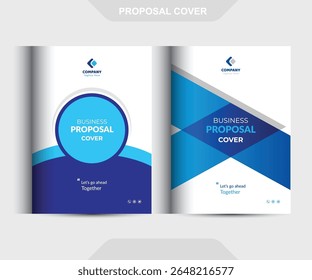 Conceitos de Modelo de Design de Capa de Proposta de Negócio Corporativo