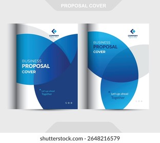 Conceitos de Modelo de Design de Capa de Proposta de Negócio Corporativo