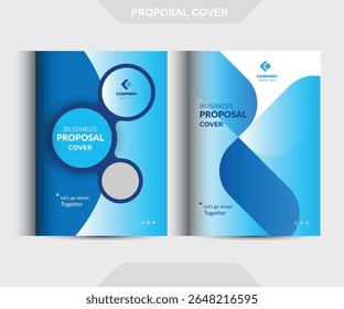 Conceitos de Modelo de Design de Capa de Proposta de Negócio Corporativo