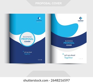 Conceitos de Modelo de Design de Capa de Proposta de Negócio Corporativo