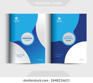 Conceitos de Modelo de Design de Capa de Proposta de Negócio Corporativo