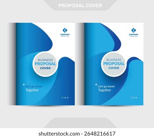 Conceitos de Modelo de Design de Capa de Proposta de Negócio Corporativo