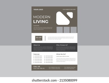 Corporate business report cover, brochure or flyer design, corporate business flyer template design with print ready file.