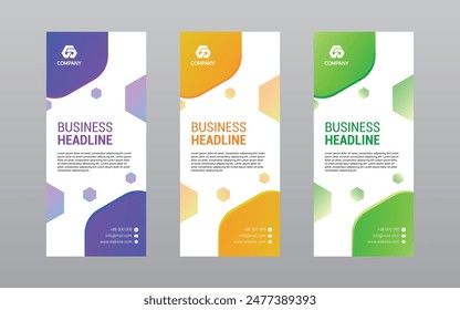 Corporate Business Roll Up Banner Template Design