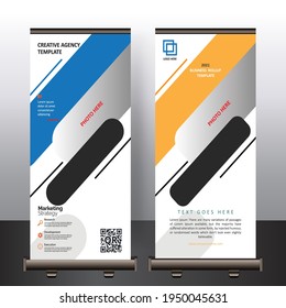 Corporate Business Roll-up Banner Design Template Pop-up banner design, Creative banner