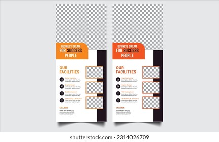 Corporate Business RollUp Banner Design, advertisement, Stand Up Banner, Display Poster Design