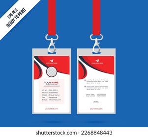 Corporate, Business, School, College Id Card Templet Design 