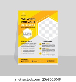 Corporate Business Service Flyer Design Vector Template