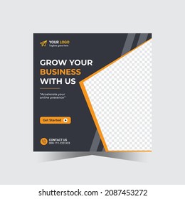 Corporate Business Social Media Banner Design Template