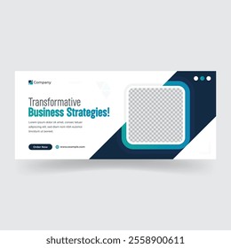 Corporate or business social media cover or web banner template