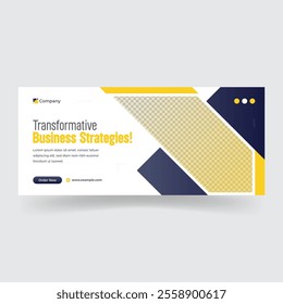 Corporate or business social media cover or web banner template