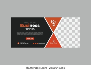 Corporate business social media cover design or banner design