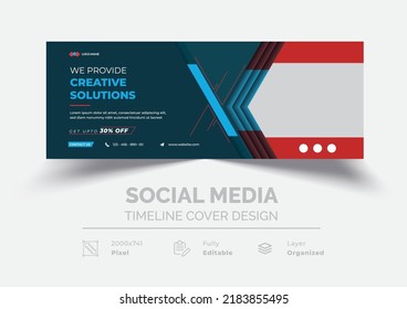 Corporate business social media design promotional ads cover template web banner