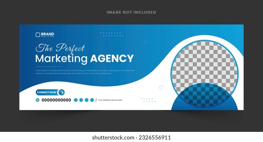 Corporate business social media design Facebook cover template web banner template, abstract corporate business digital agency for social media Facebook cover banner template, marketing or advertising