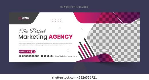 Corporate business social media design Facebook cover template web banner template, abstract corporate business digital agency for social media Facebook cover banner template, marketing or advertising