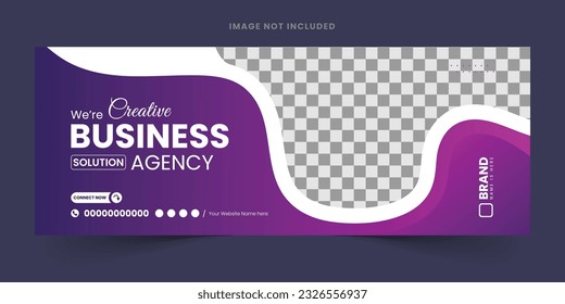 Corporate business social media design Facebook cover template web banner template, abstract corporate business digital agency for social media Facebook cover banner template, marketing or advertising