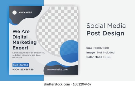 Corporate Business Social Media Post Design Template