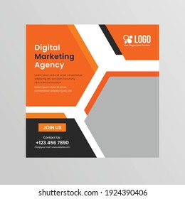 Corporate business social media post template