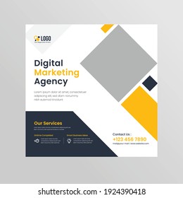 Corporate business social media post template