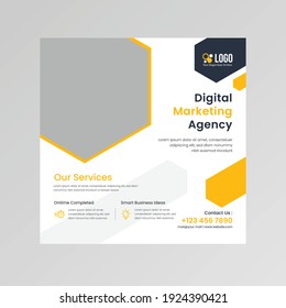 Corporate business social media post template