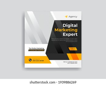 Corporate business social media post design template ads banner promotion and sale post