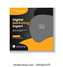 Corporate Business Social Media Post Web Banner Design Template 