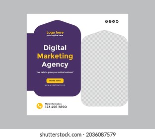 Corporate business social media post design template ads banner promotion and sale post design