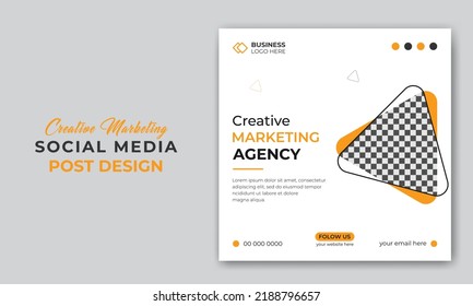 Corporate business social media post and web banner  design template