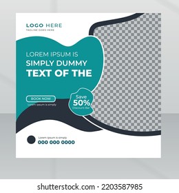 Corporate business social media  post or timeline cover template banner