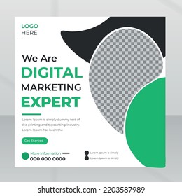 Corporate business social media  post or timeline cover template banner
