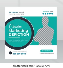 Corporate business social media  post or timeline cover template banner