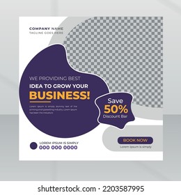 Corporate business social media  post or timeline cover template banner