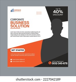 Corporate business Social Media Post Design pro template