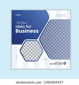 corporate business social media post , marketing banner design template.