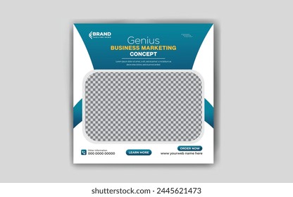 Corporate business social media post advertisement banner design  template