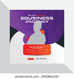 Corporate Business Social  Media Post Template Design or Business Web Banner Design