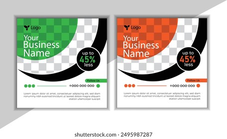 corporate business social media post design tempalte