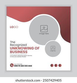 Corporate Business Social Media Post Design, Facebook, Instagram, Digital Marketing Agency Template Design