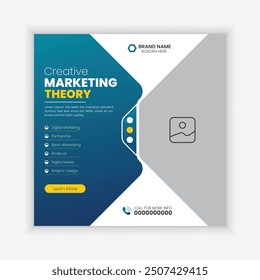 Corporate Business Social Media Post Design, Facebook, Instagram, Digital Marketing Agency Template Design