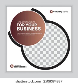 Corporate Business Social Media Post Design, Facebook, Instagram, Digital Marketing Agency Template Design